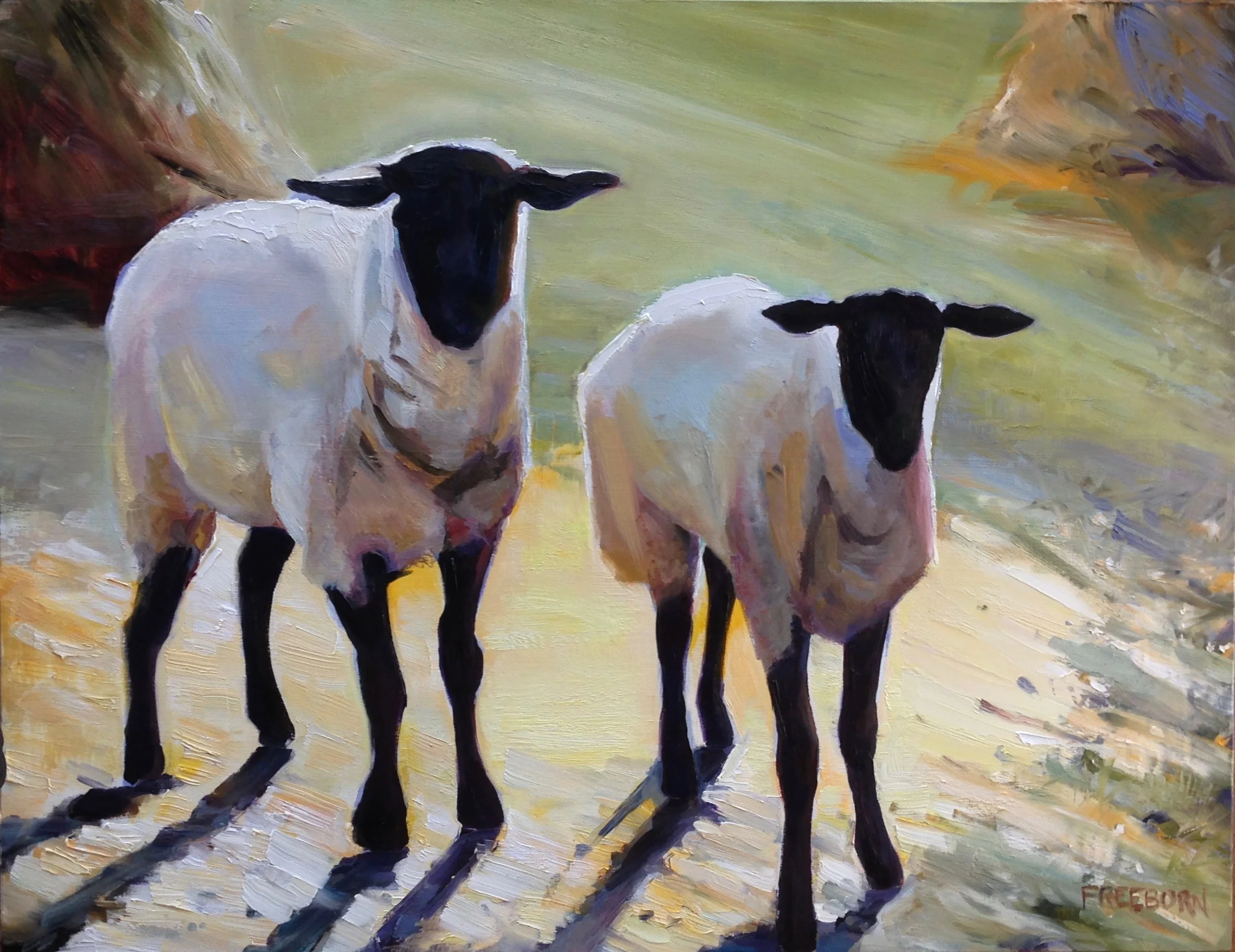 Dinner With Andre, Oil on panel, SOLD