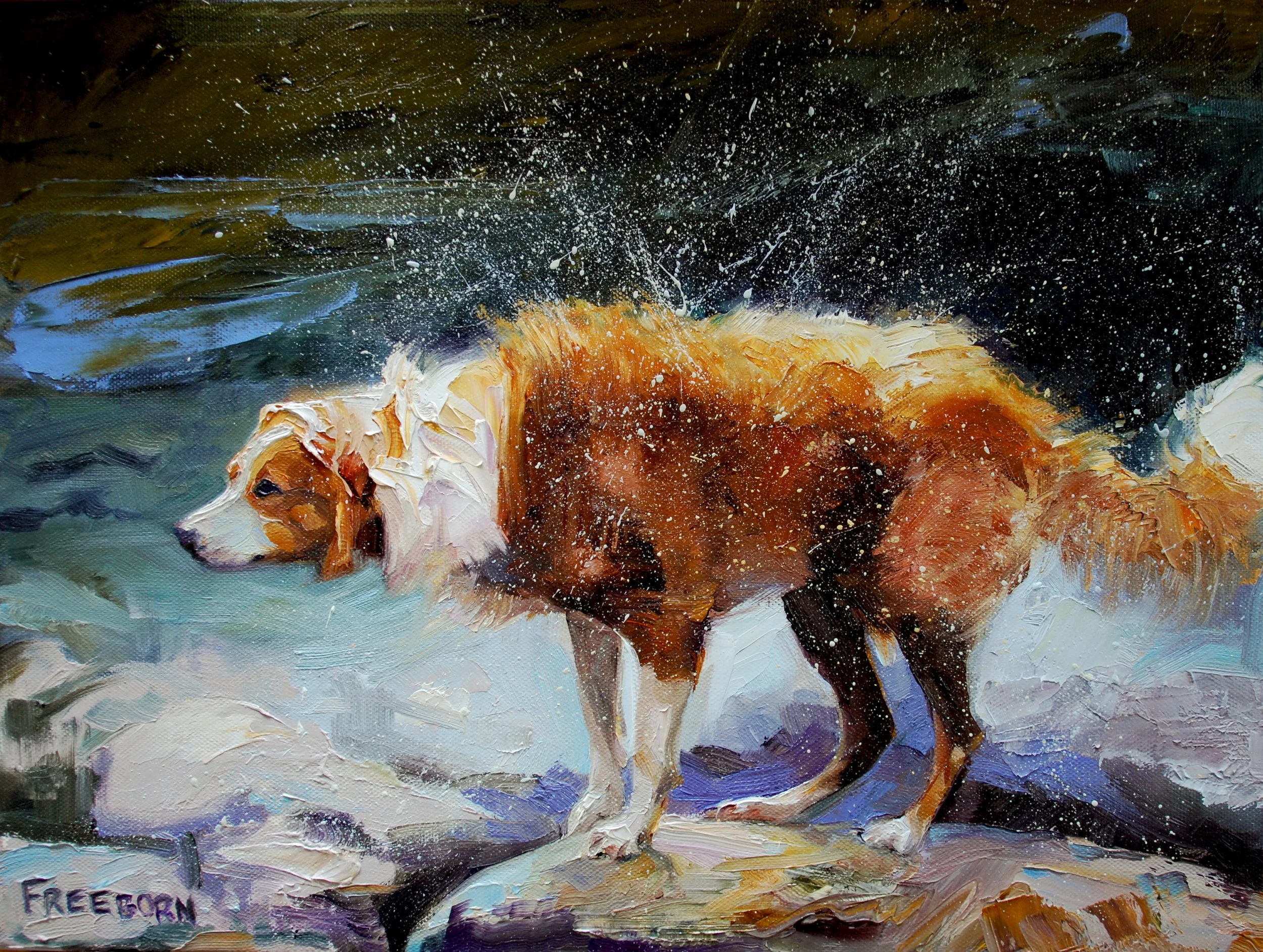 Axis Point,  12" x 16" oil on canvas, framed, SOLD