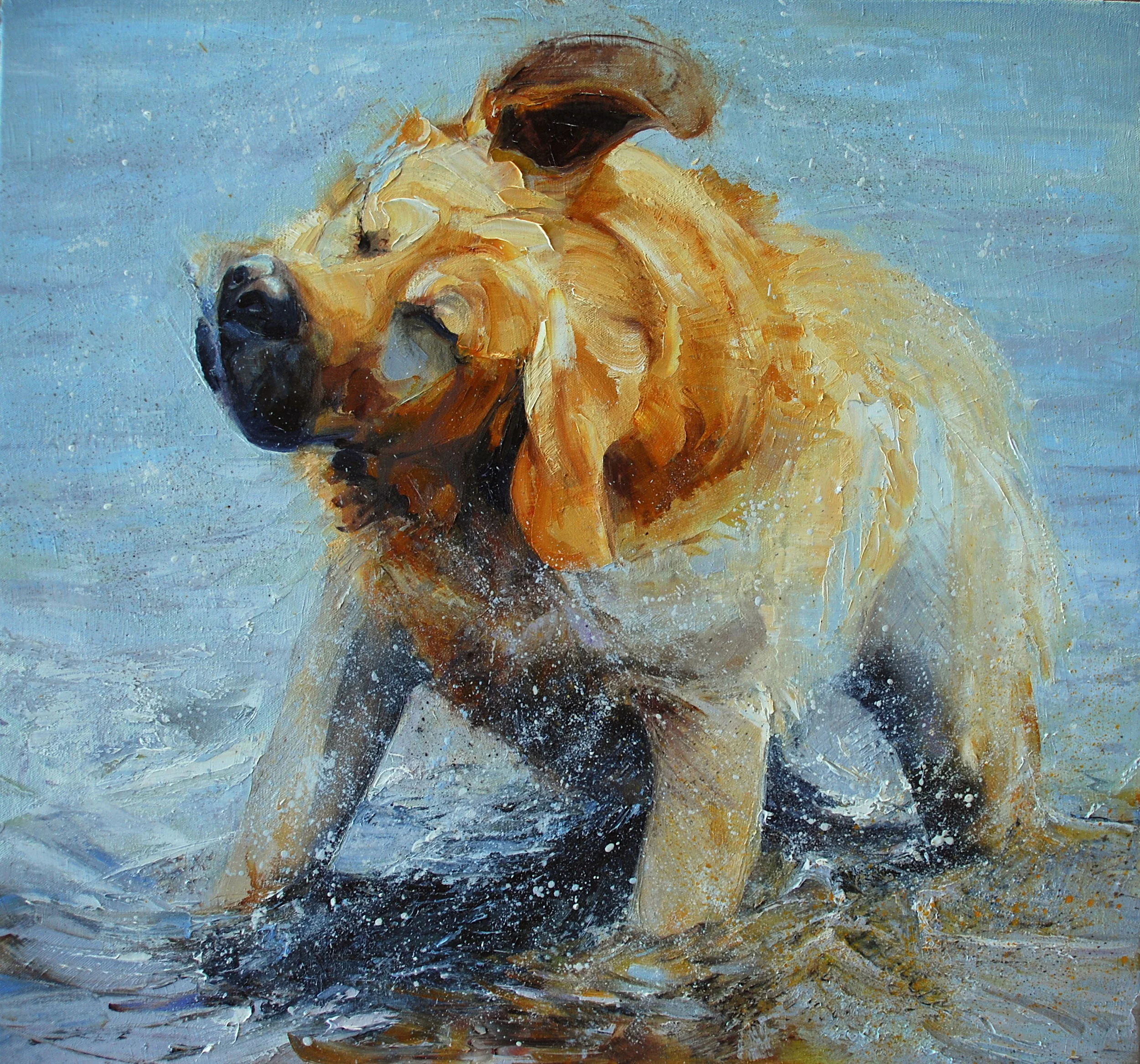 Centrifuge, 25" x 25" oil on canvas, SOLD