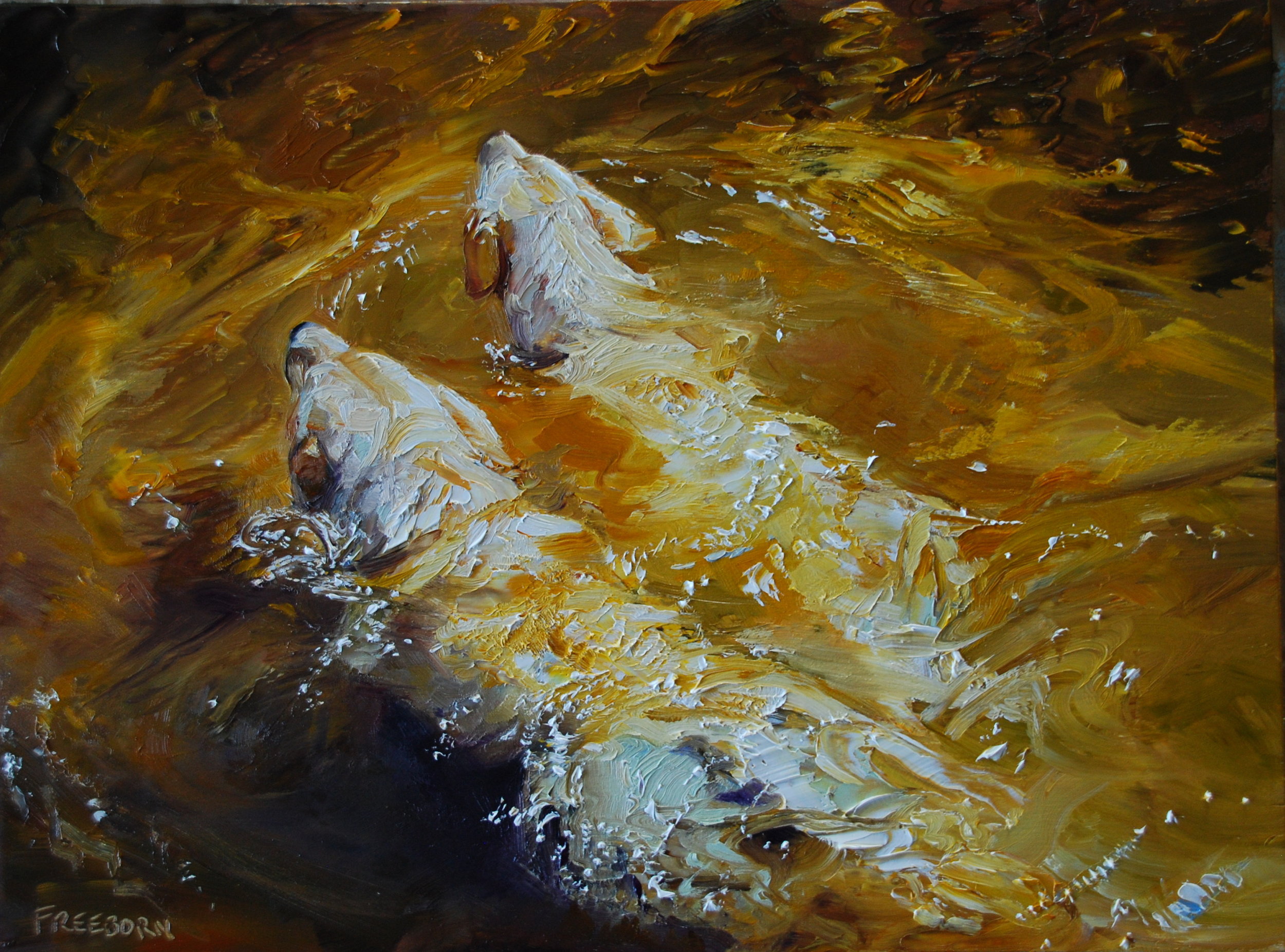 Toast, 12" x 16" oil on canvas, framed, SOLD