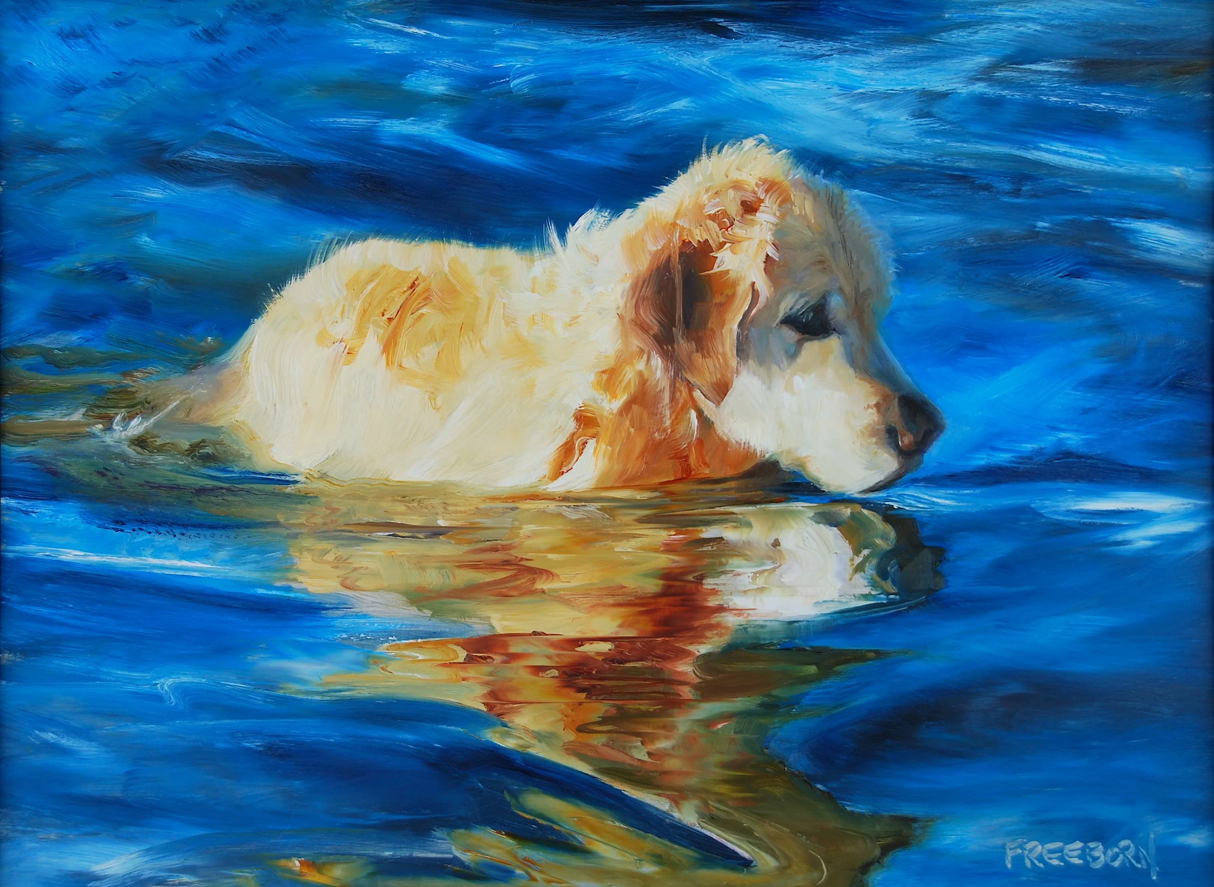   Contemplation , 9” x 12” oil on aluminum panel, SOLD 