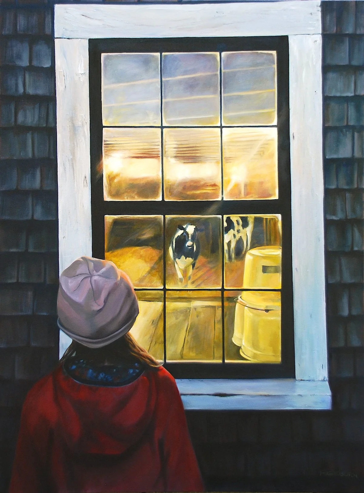  Three Suns Reflected  40” x 30” oil on canvas  reference photo Kelly Blake 