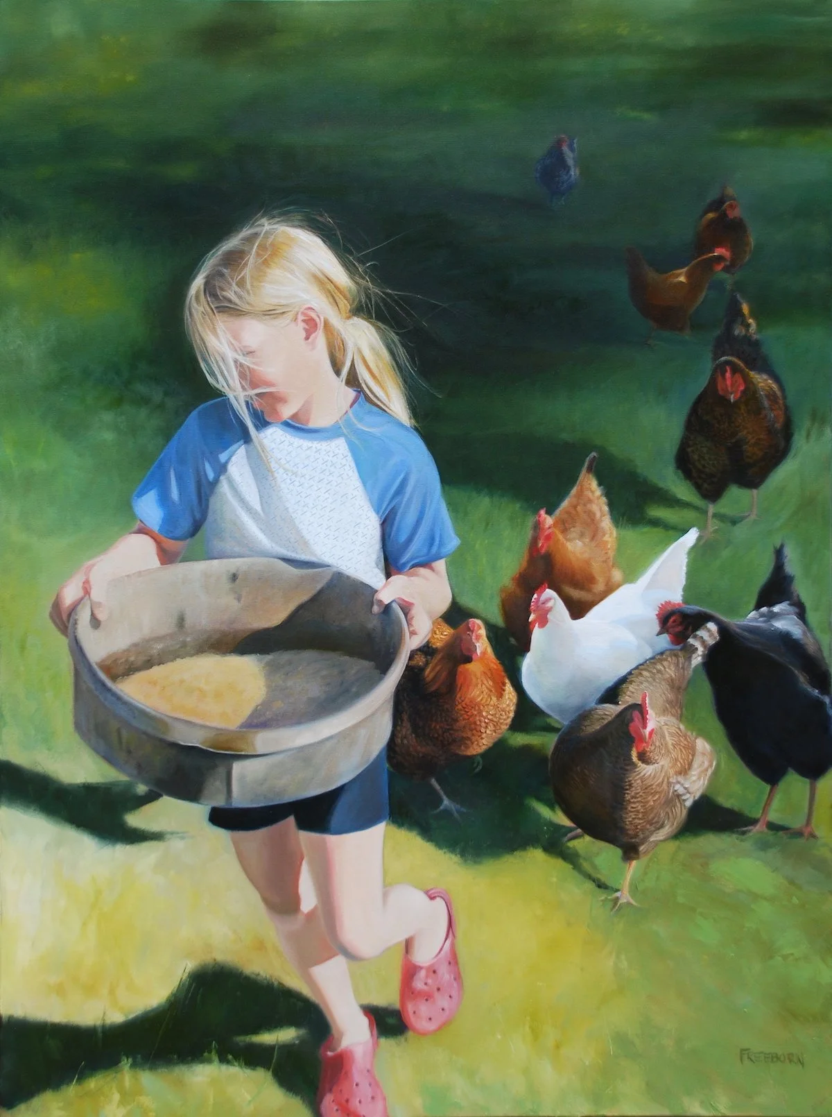   We Were All Once An Egg   48” x 36” oil on canvas 