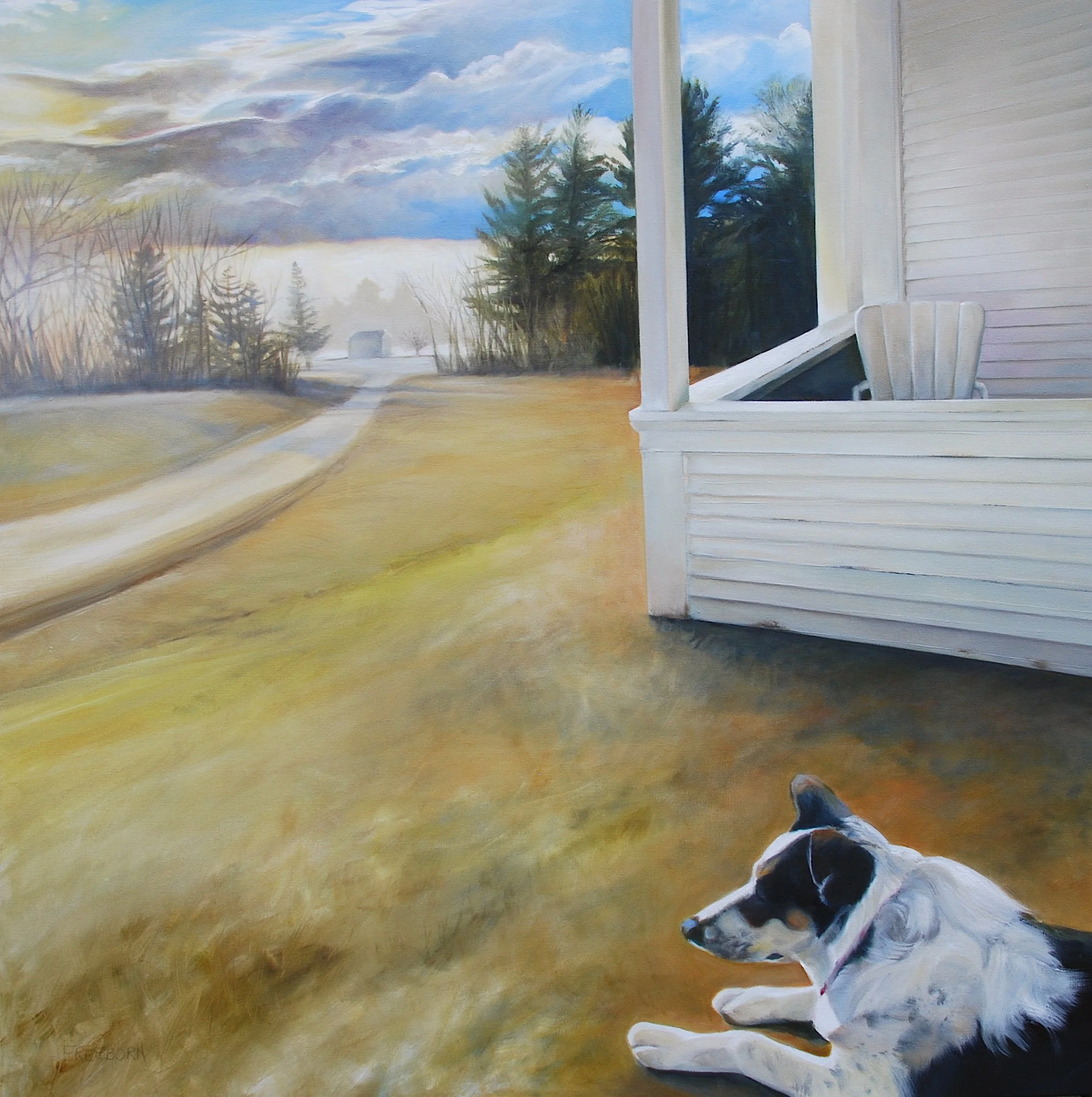 The Farmer's Dog_36 x 36 oil on canvas_$3700.00.JPG