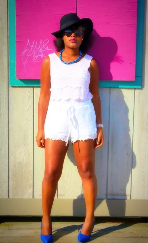 White & Frilly