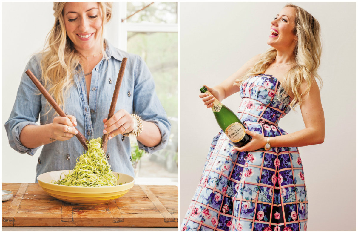  Eat and drink without fear, a la Kathryn Budig! ~~Photo by Cheyenne Ellis