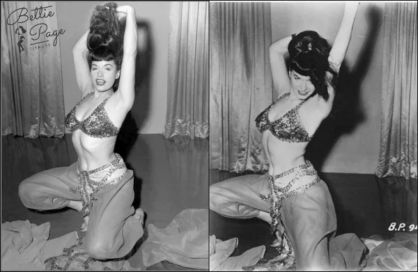 Bettie belly dancing... or something like it. ;)
