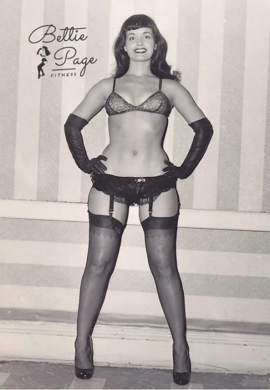 Bettie doing the Wonder Woman stance... a classic power pose..