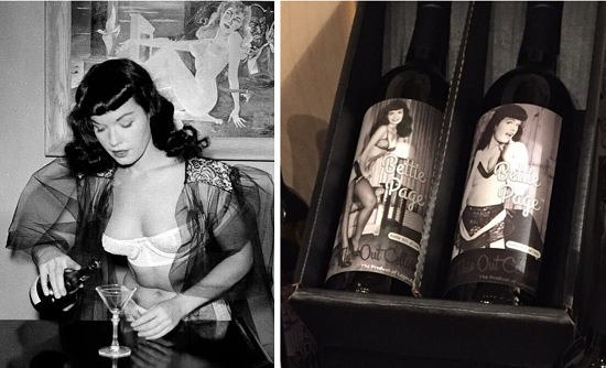 Bettie Page Wines gift set