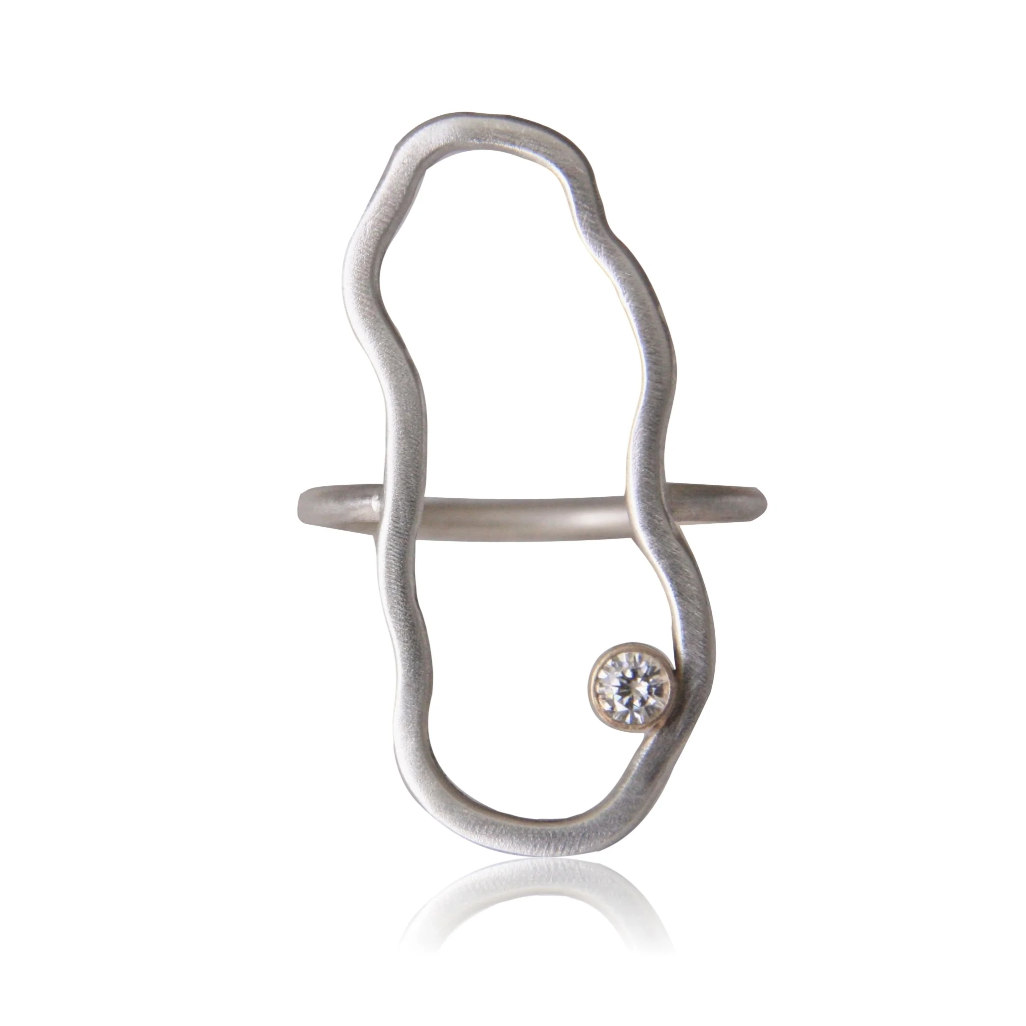 Nebula Ring with Moissanite | Handmade Jewelry by TorchFire Studio