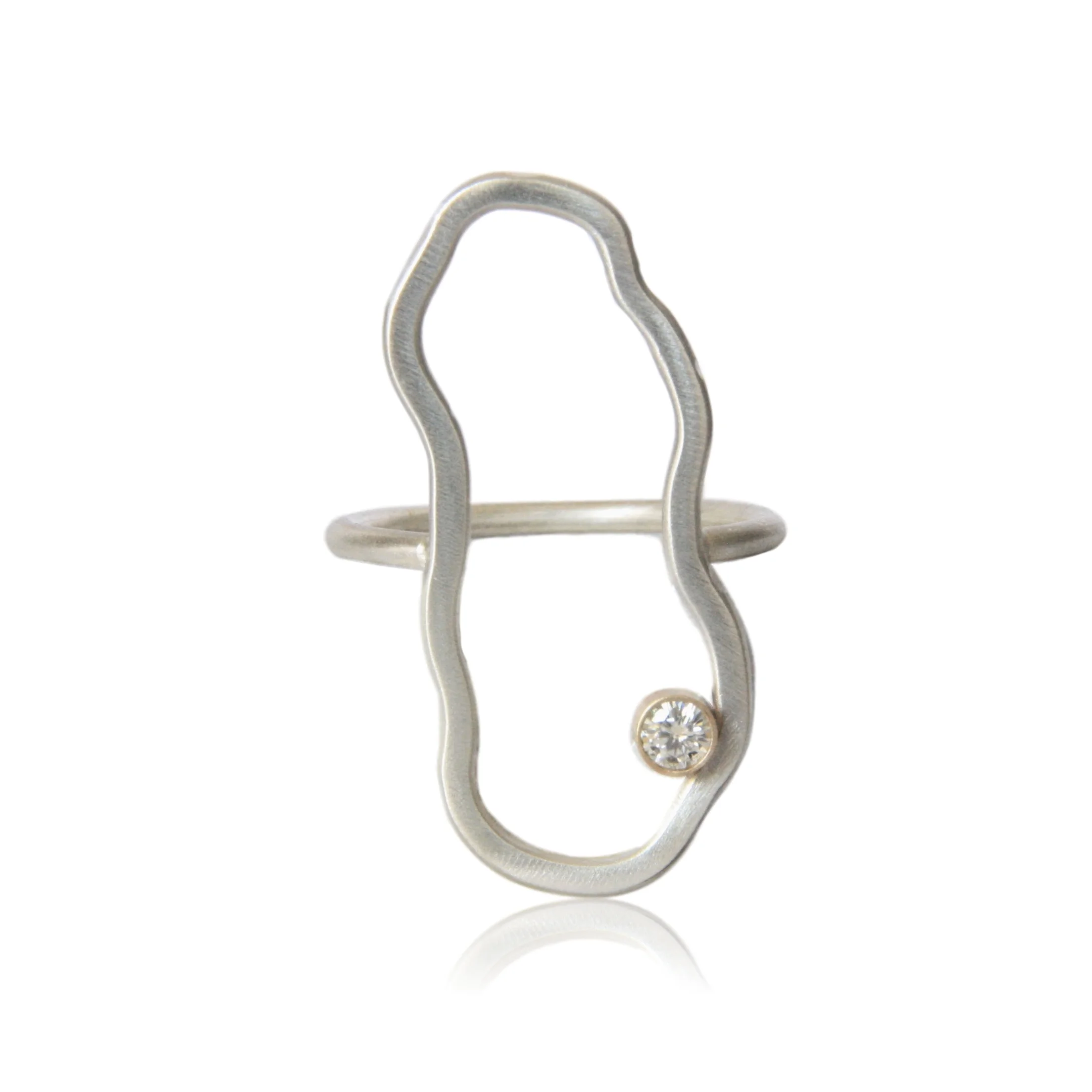 Nebula Ring with Moissanite | Handmade Jewelry by TorchFire Studio