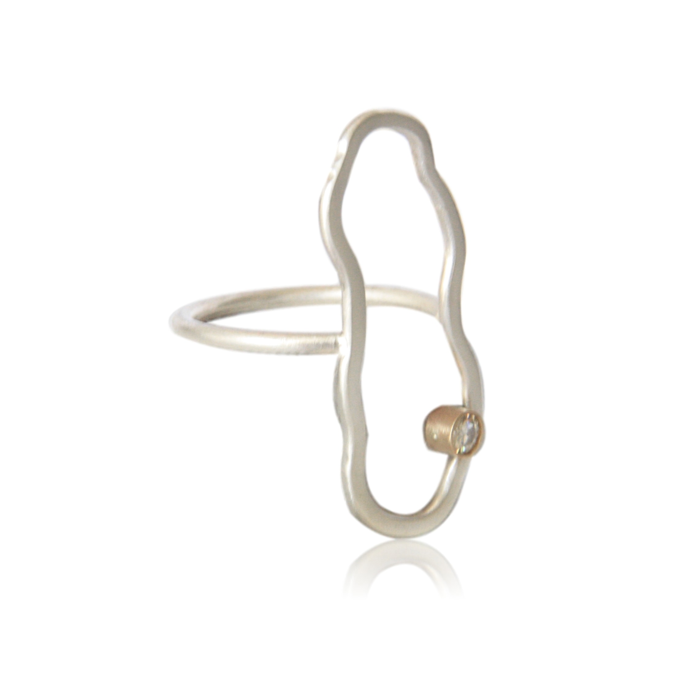 Nebula Ring with Moissanite | Handmade Jewelry by TorchFire Studio