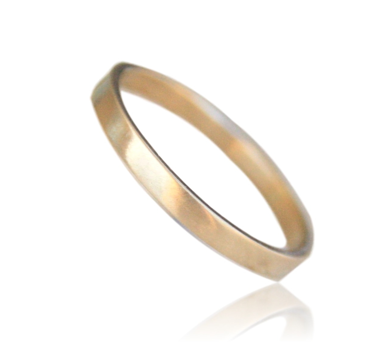 Smooth Gold Wedding Band : TorchFire Studio
