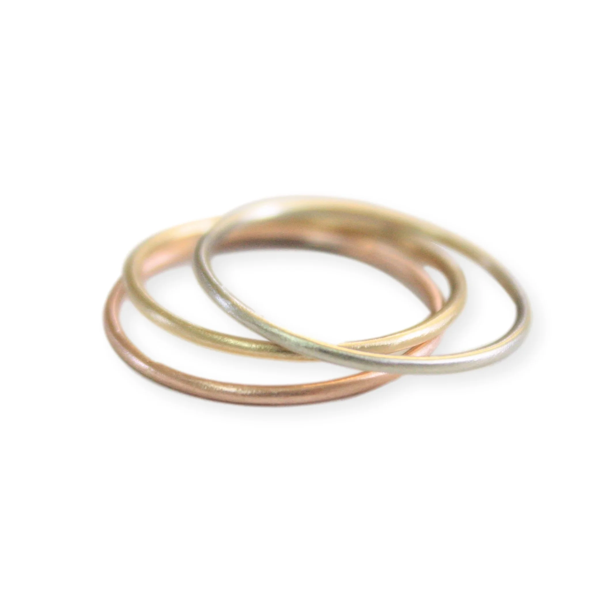 Skinny Gold Stack Ring | Handmade Jewelry by TorchFire Studio