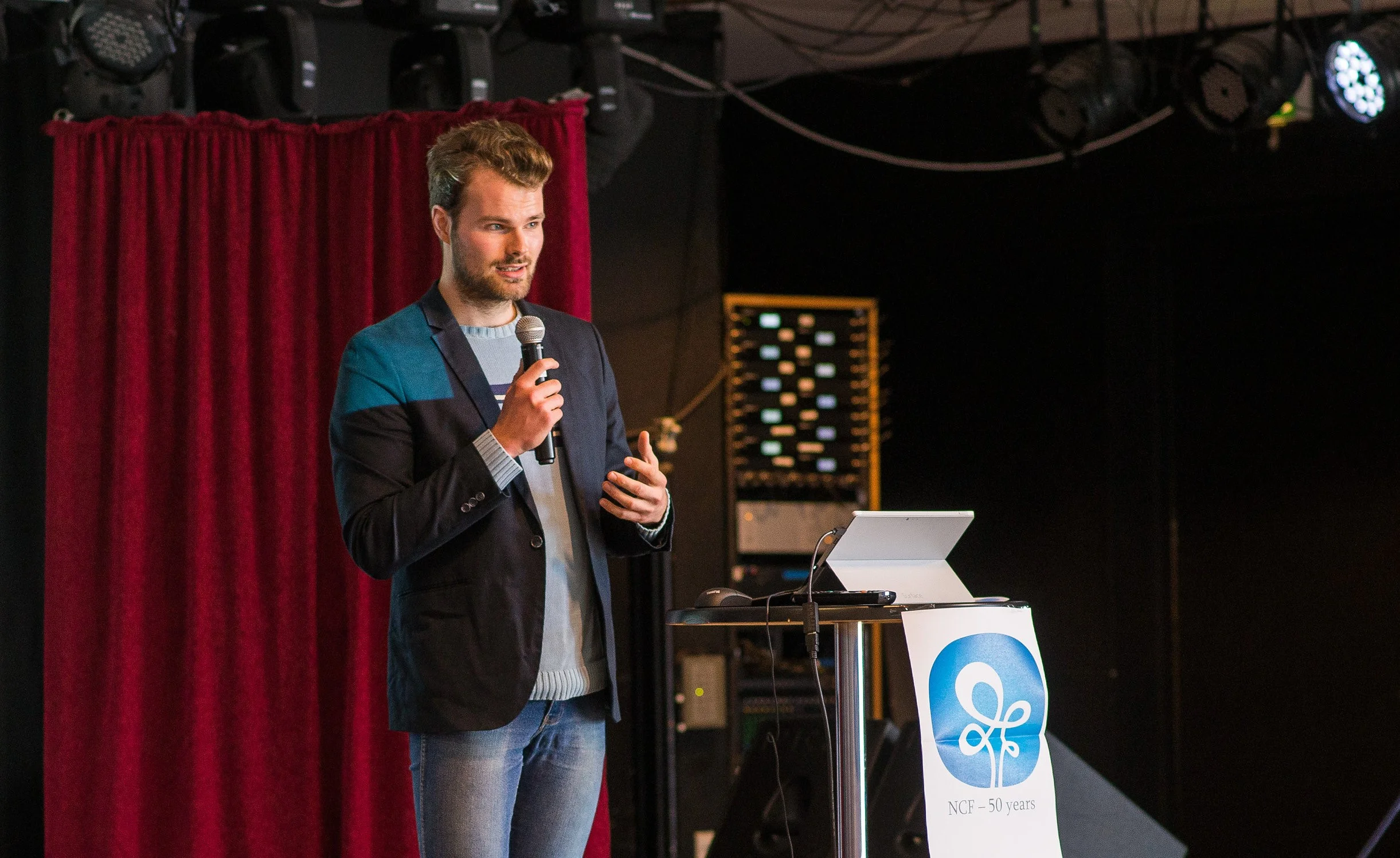Erik at the 50-year anniversary of the NCF in Copenhagen.