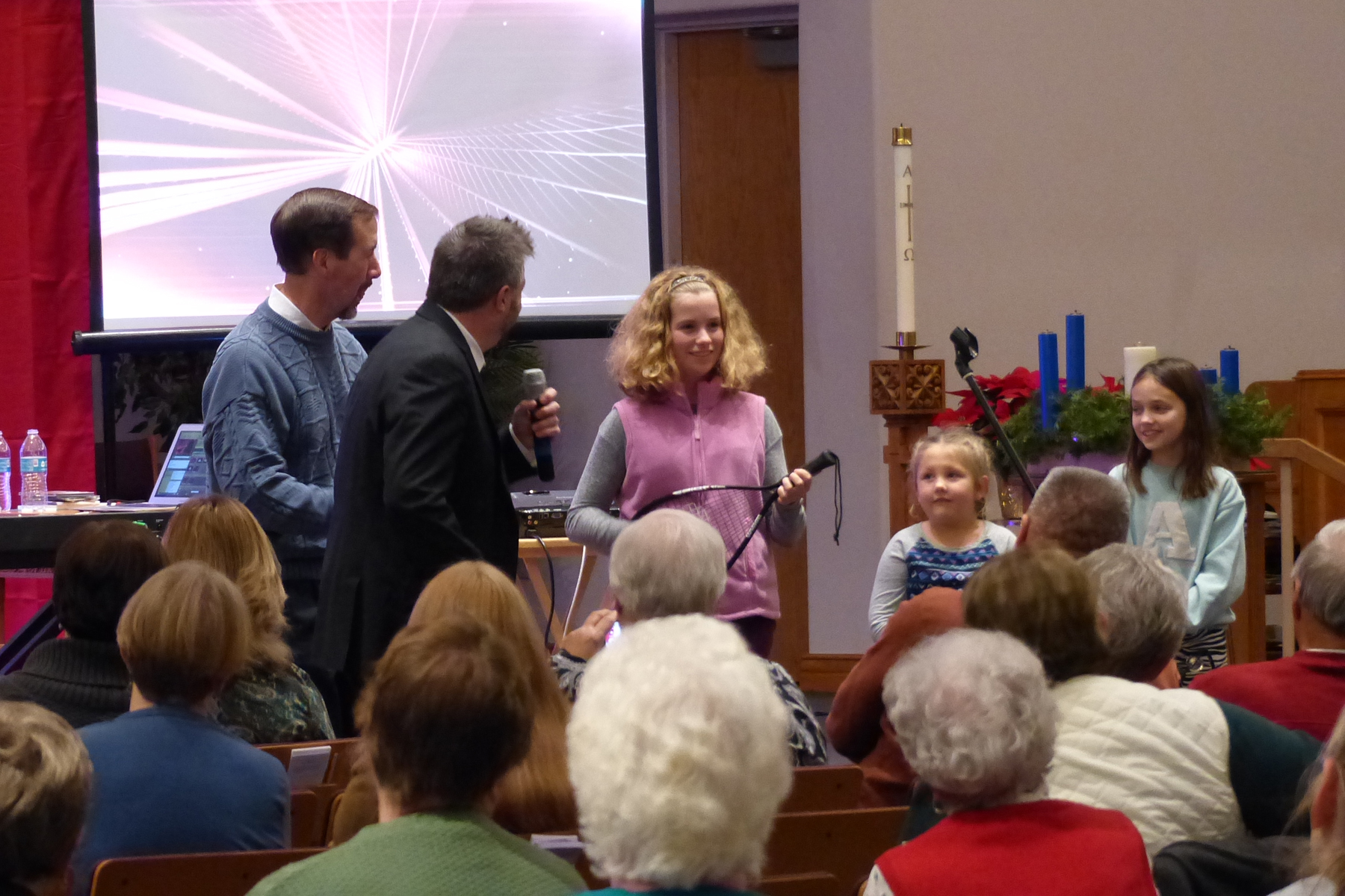 We even had a little audience participation.