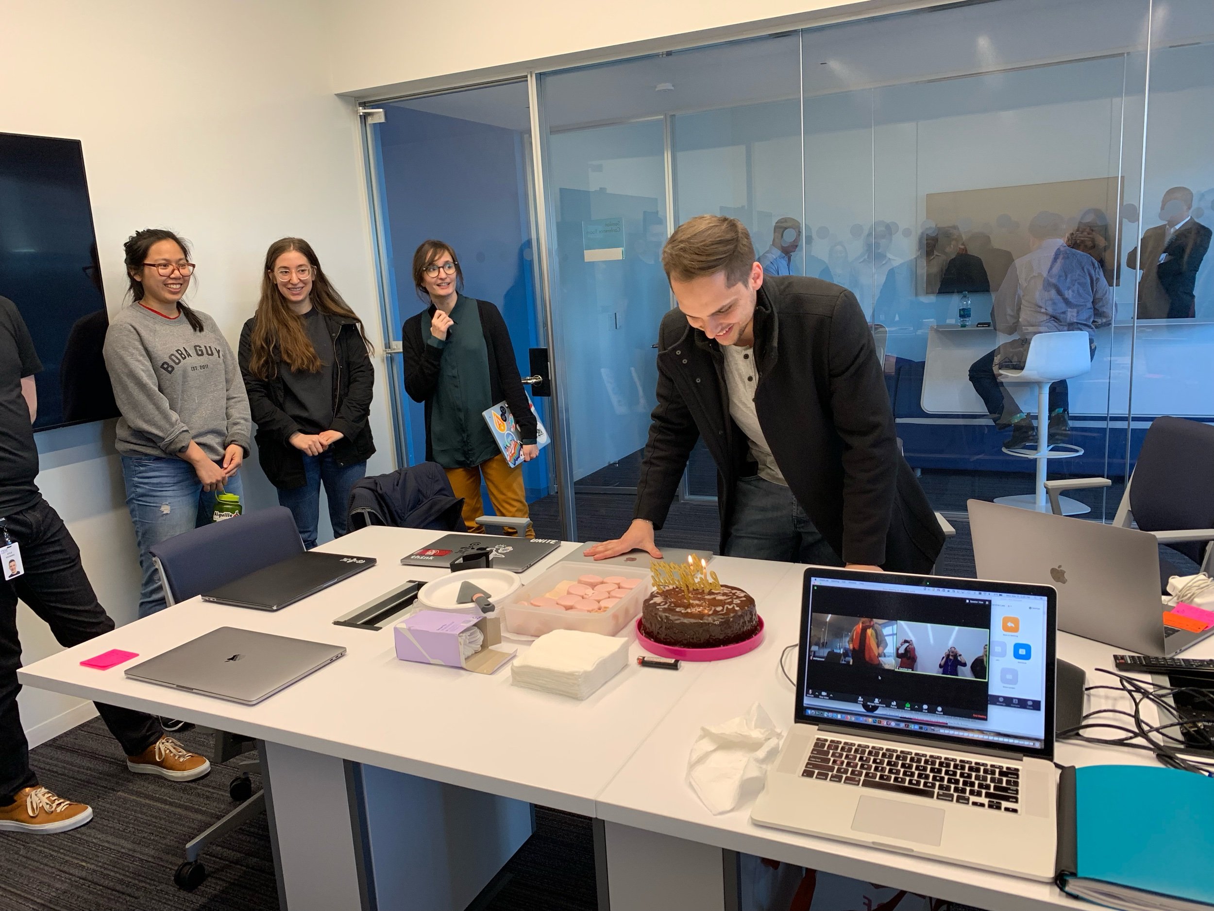 Birthday celebration for my team member visiting from Germany