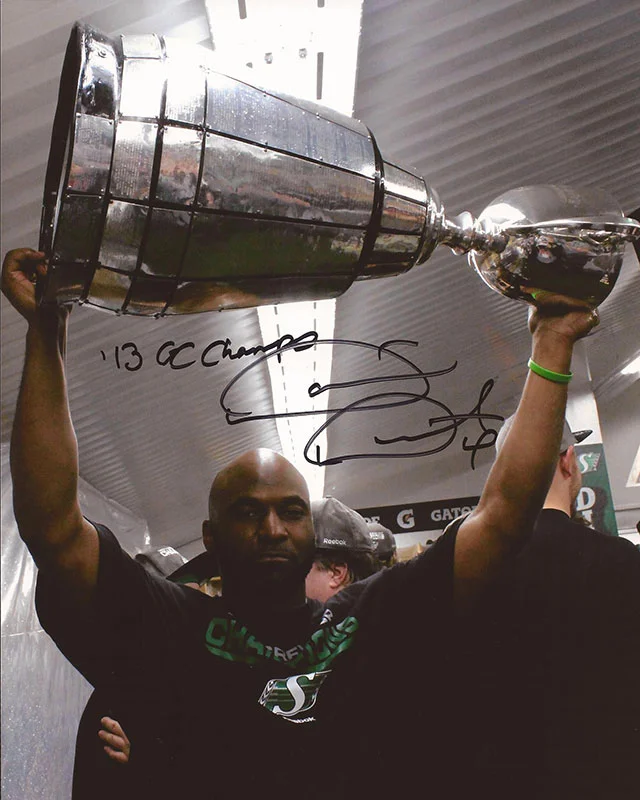 Autographed 2013 Grey Cup 8x10 Photo w/ '13 GC Champs 'inscription (signed in black ink) $45 + $5 shipping