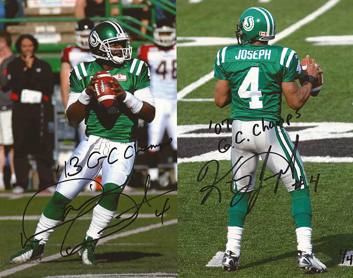 Dual Autographed w/ Kerry Joseph w/ '13 GC Champs' & '07 GC Champs' inscriptions (signed in black ink) Only 4 available in each size, individually numbered to 4 8x10 - $110 + free shipping 11x14 - $165 + free shipping