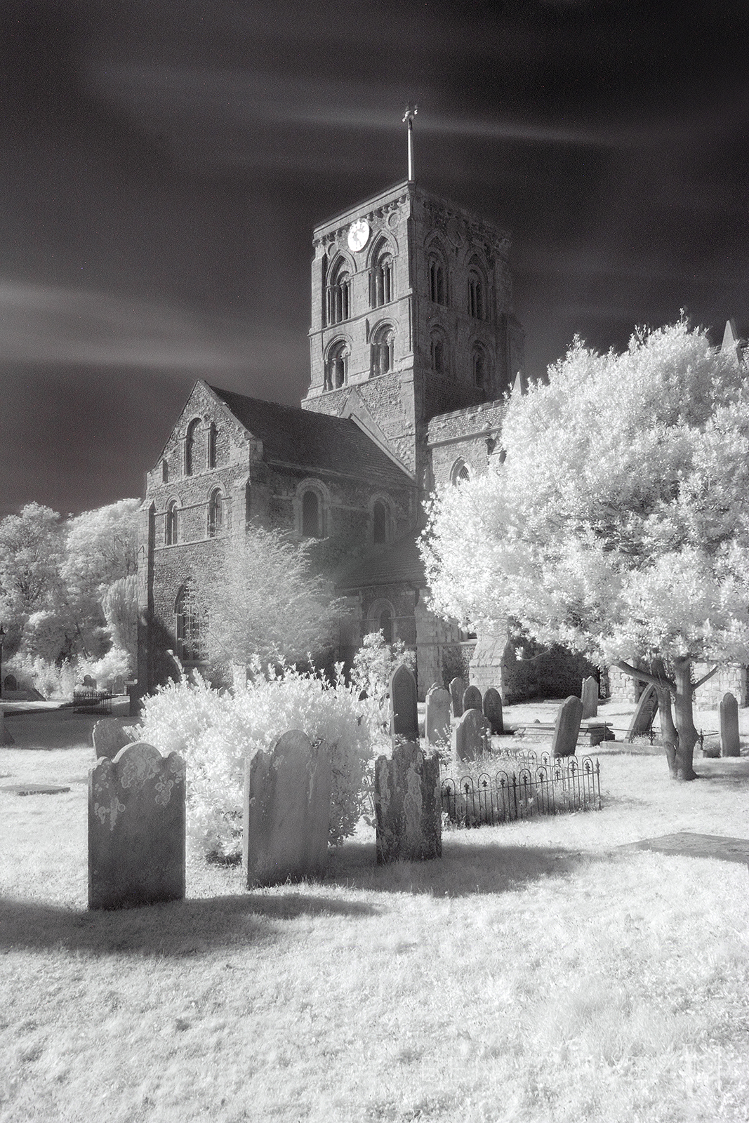 The same scene shot with an infra-red filter screwed on the front of the lens