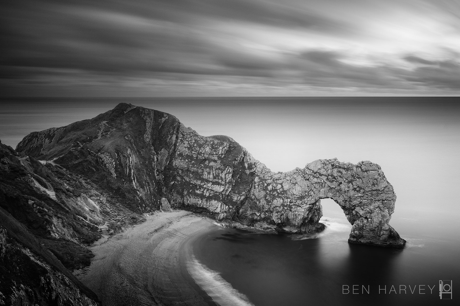 Filters allow me to create photos that are minutes long - here a 4 minute exposure of Durdle door
