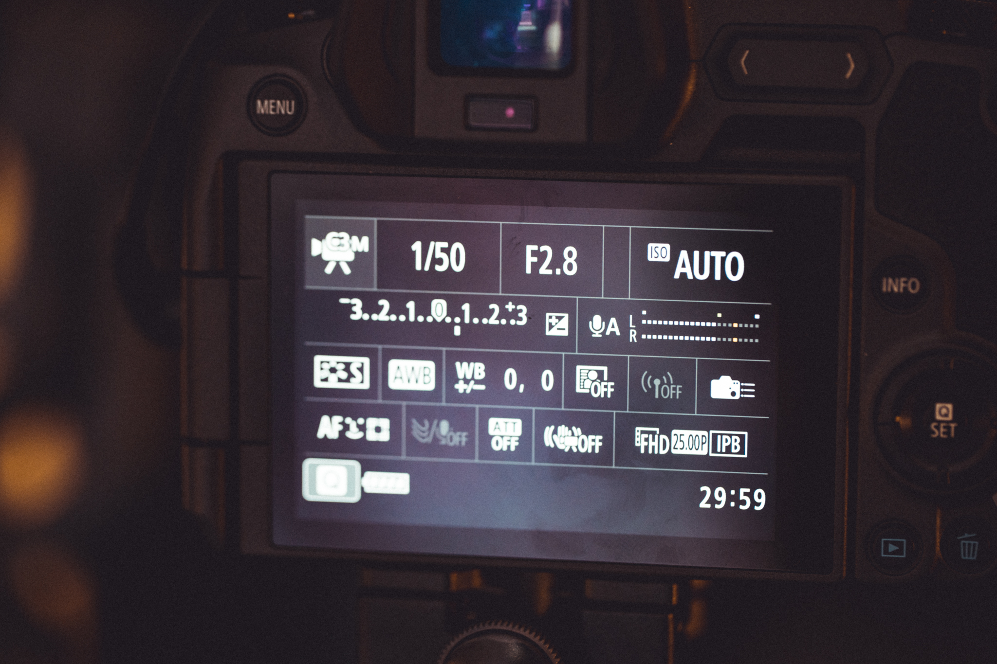 The correct settings for creating technically sound video