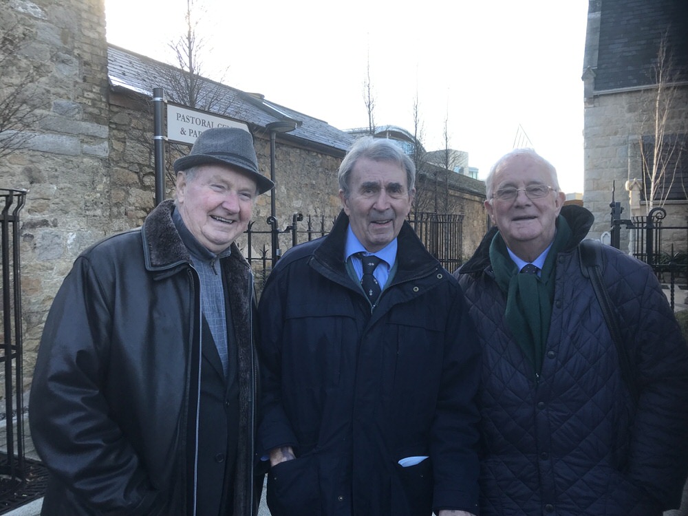Colm’s former colleagues, Dermot Gilleece, Michael McDonnell and Charlie Mulqueen.