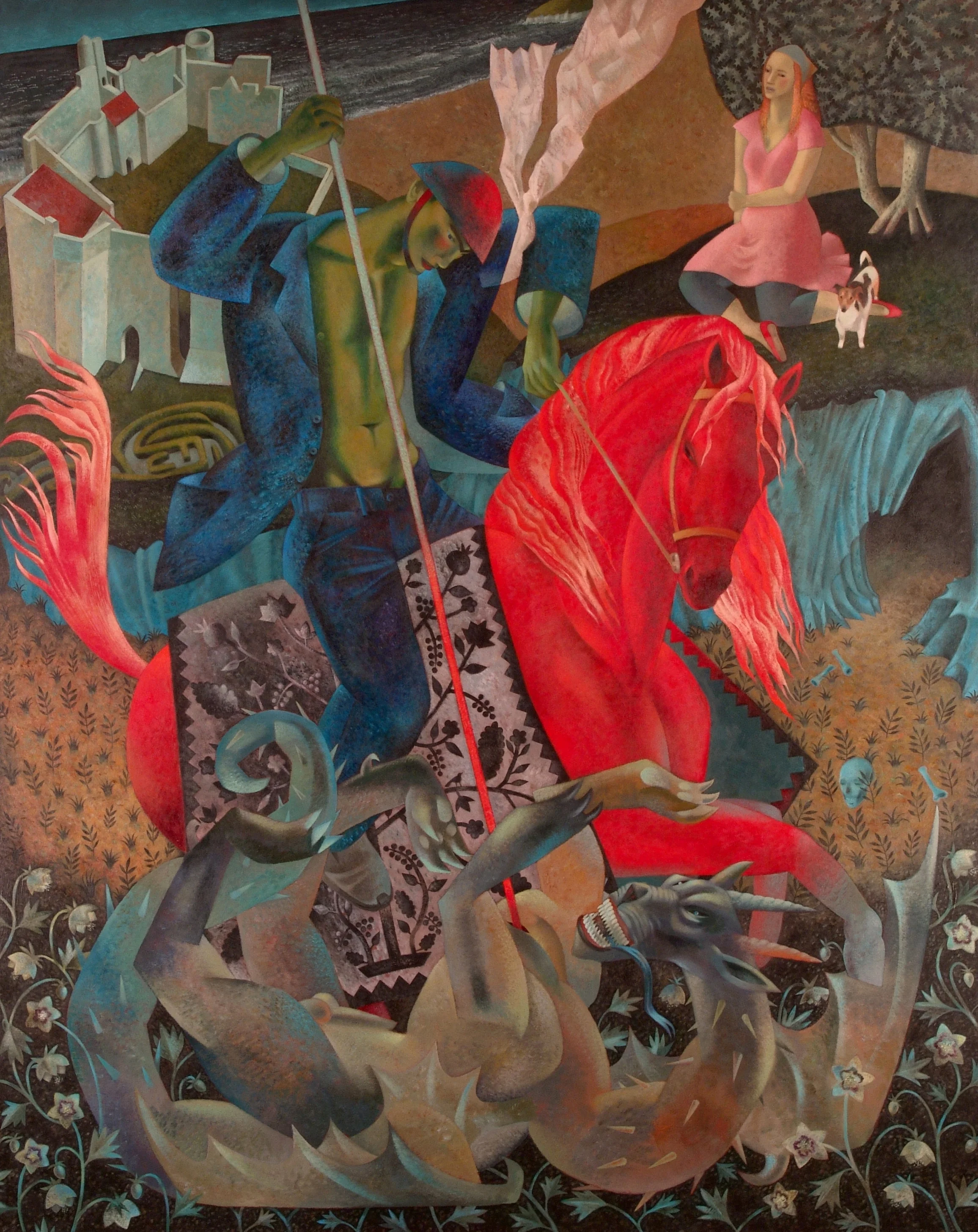   Green George . (George and the Dragon) 2007. Private Collection 