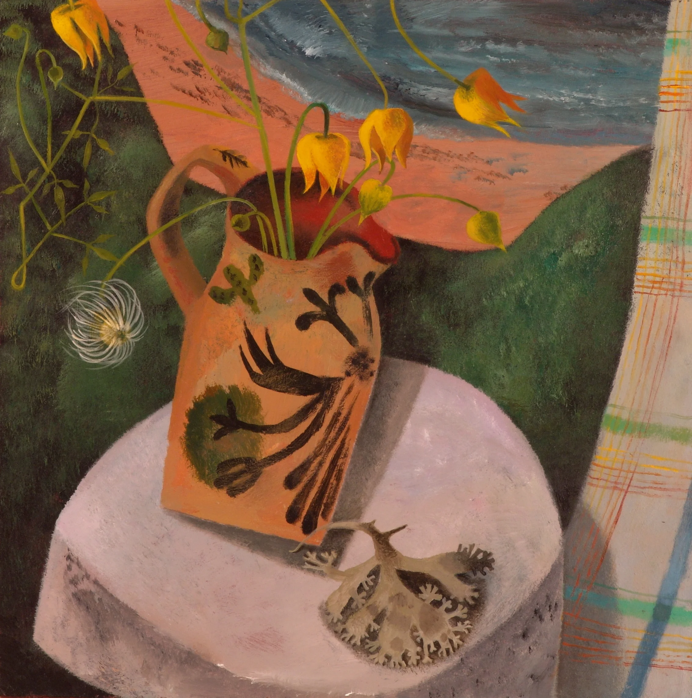  CAMPANULA ORIENTALIS AND SEAWEED: ABERPORTH STILL LIFE 