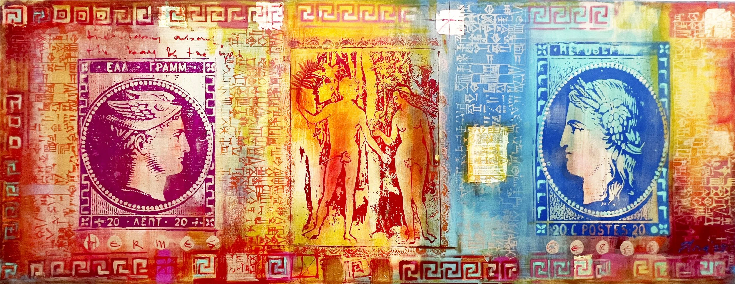 1 THE STORY ABOUT THE BOY AND THE GIRL, ADAM AND EVE AND HERMES AND CERES 200-75-4 CM.jpg