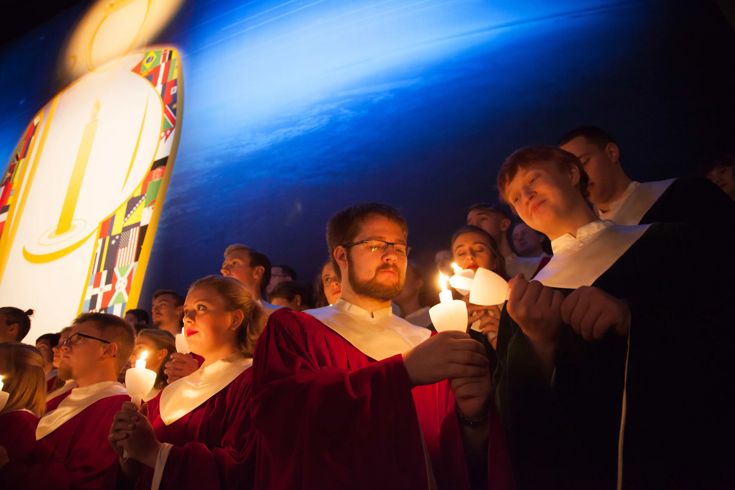 Christmas At Luther 2015. The theme for this year's preformance was Savior of the Nations, Come. This year's show consisted of a number of international pieces as well as "traditional" western hymns. December 2, 2015. Photo by Aaron Lurth