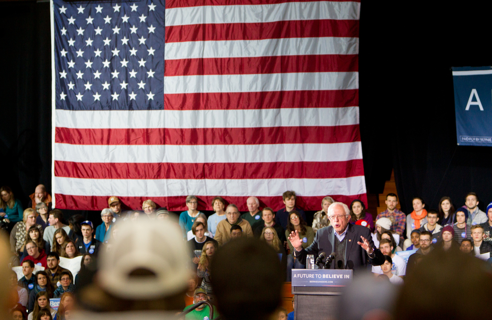  On Sunday, January 24th 2016, Bernie Sanders addressed an energetic cowd of over 2,000 faculty, staff, students and Decorah community members in the Luther College main gym. That rally was part of his last big push to get his message out before the 