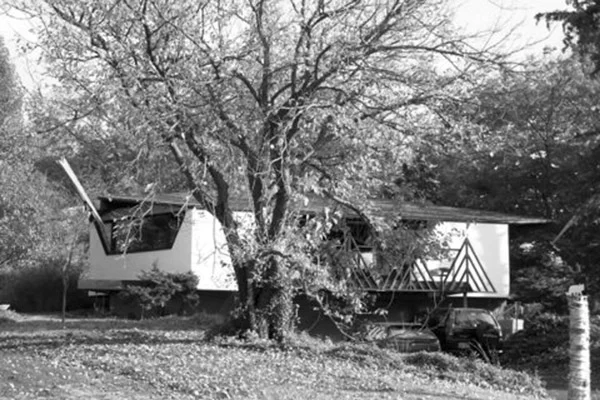 Searing House by Architect, Bruce Goff - Exterior b&w.jpg