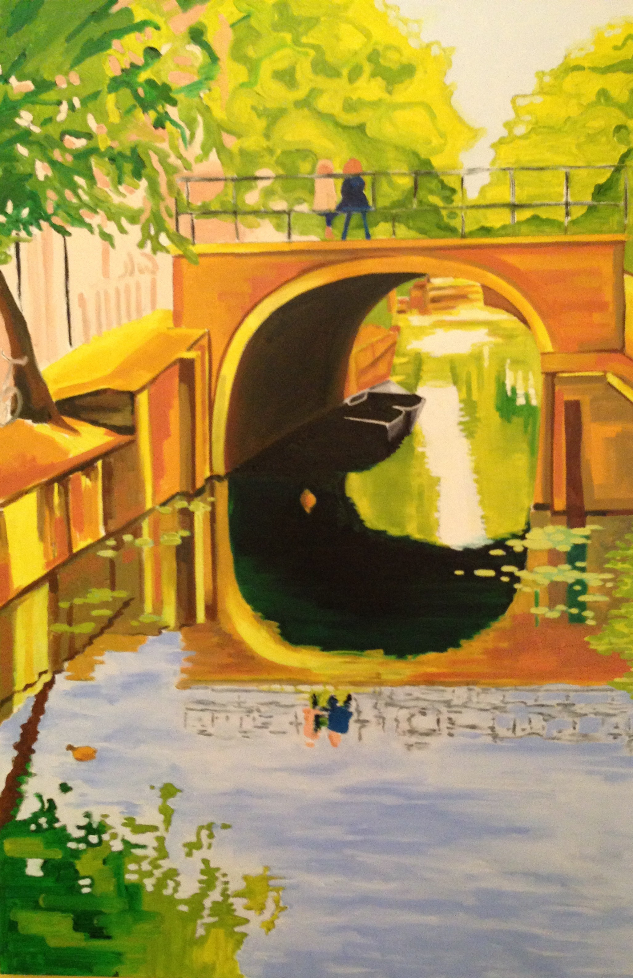 Bridge Refelction - Oil on canvas - 2' x 3'