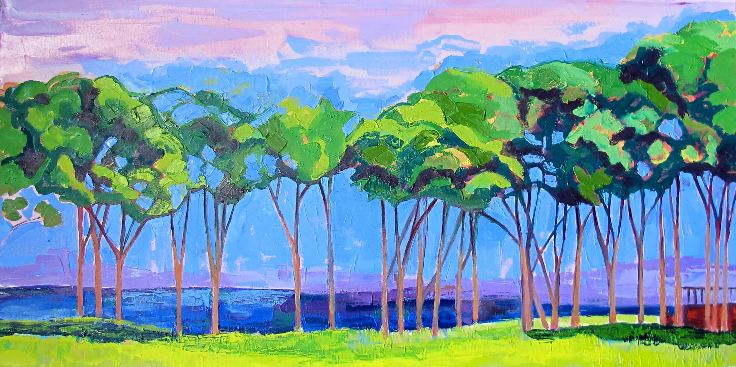 Ram Island 1 - Oil on canvas - 2'x4'
