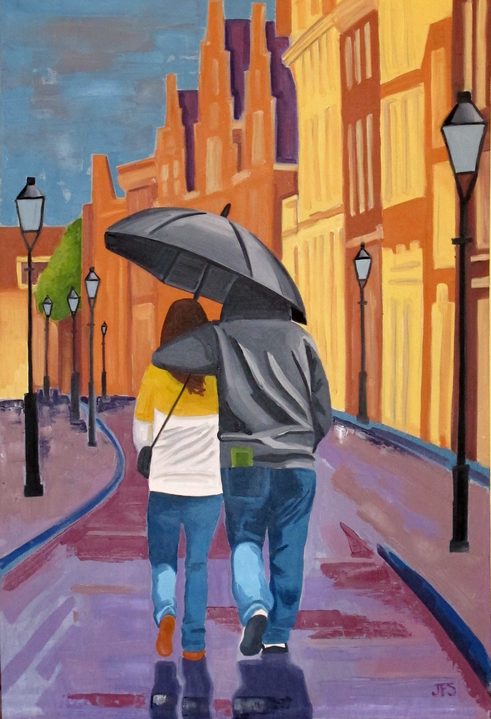 Sharon & Jeff - Oil on canvas - 2' x 3'
