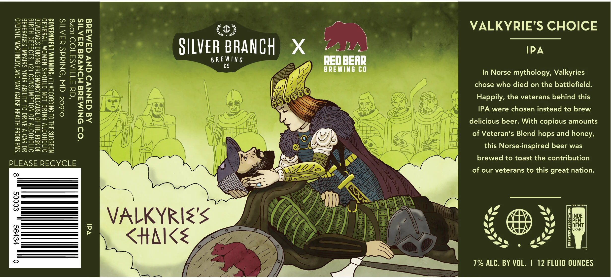 VALKYRIE’S CHOICE Silver Branch Brewing and Red Bear Brewing