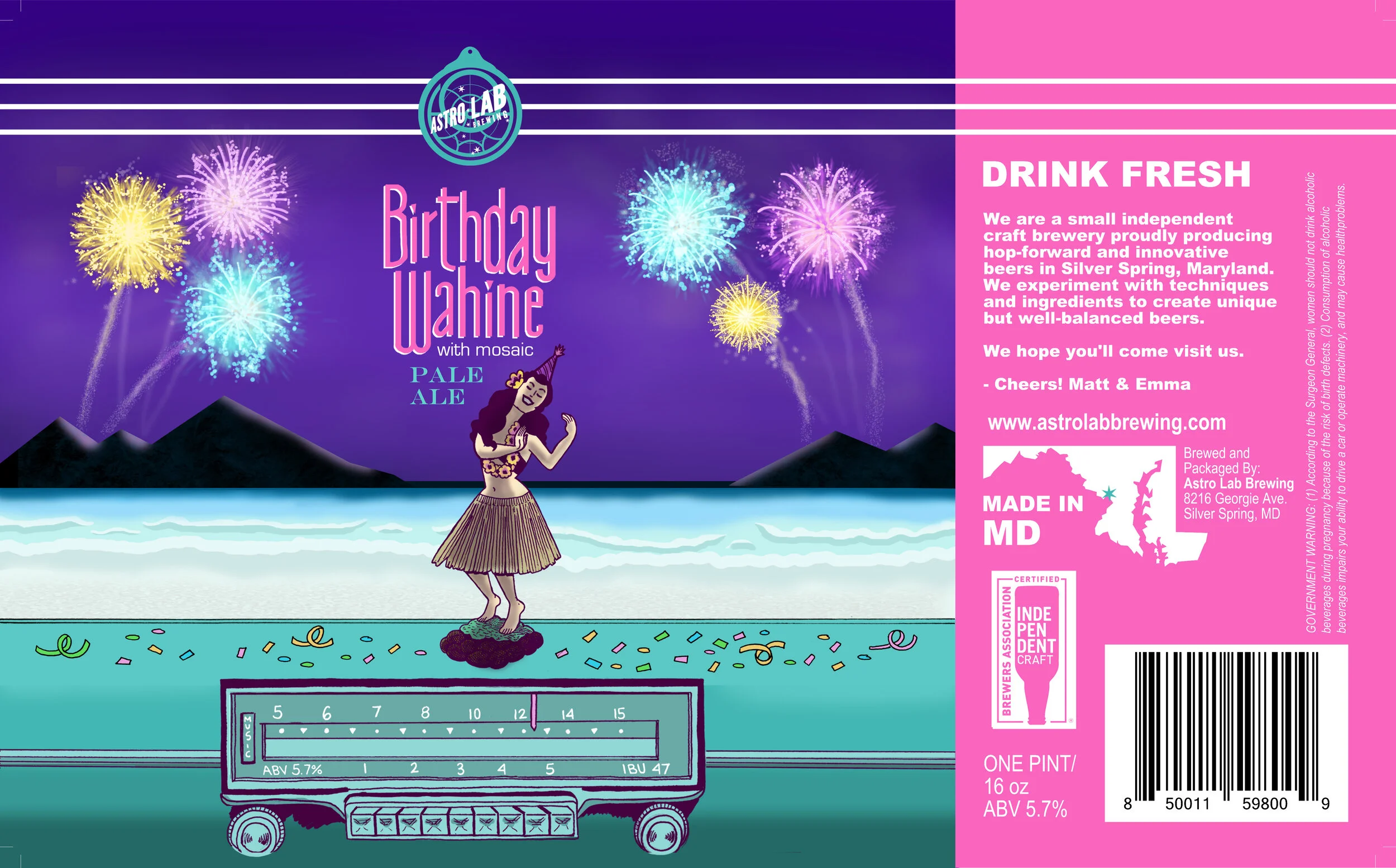 BIRTHDAY WAHINE Astro Lab Brewing