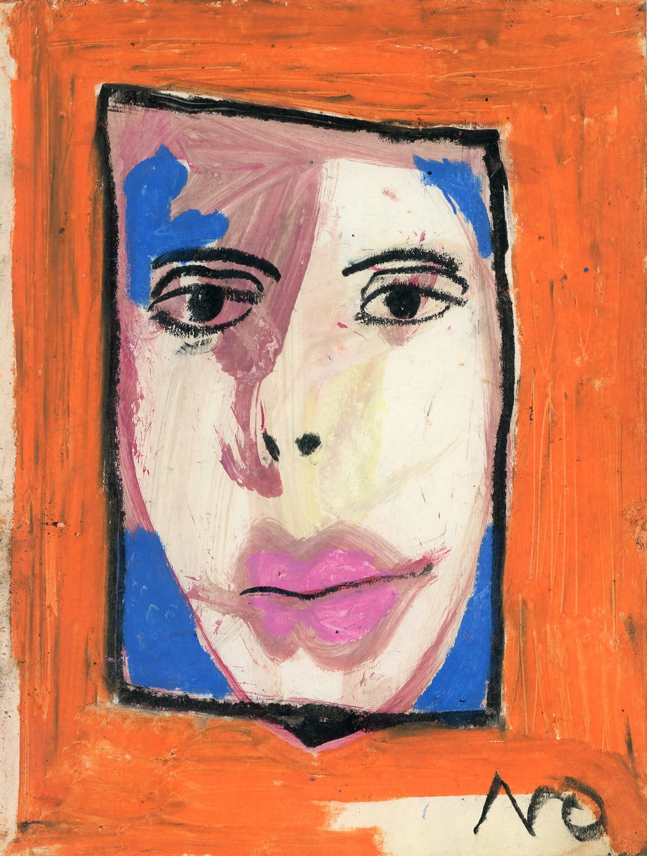 Untitled , c. 1960-63 mixed media on paper 8 1/2 x 6 1/2 inches