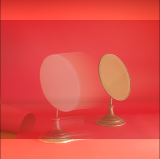  Jeannette Montgomery Barron  RED MIRROR #2 , 2018 available in 20 x 20 or 40 x 40 inches Edition of 6 + 3 APs 