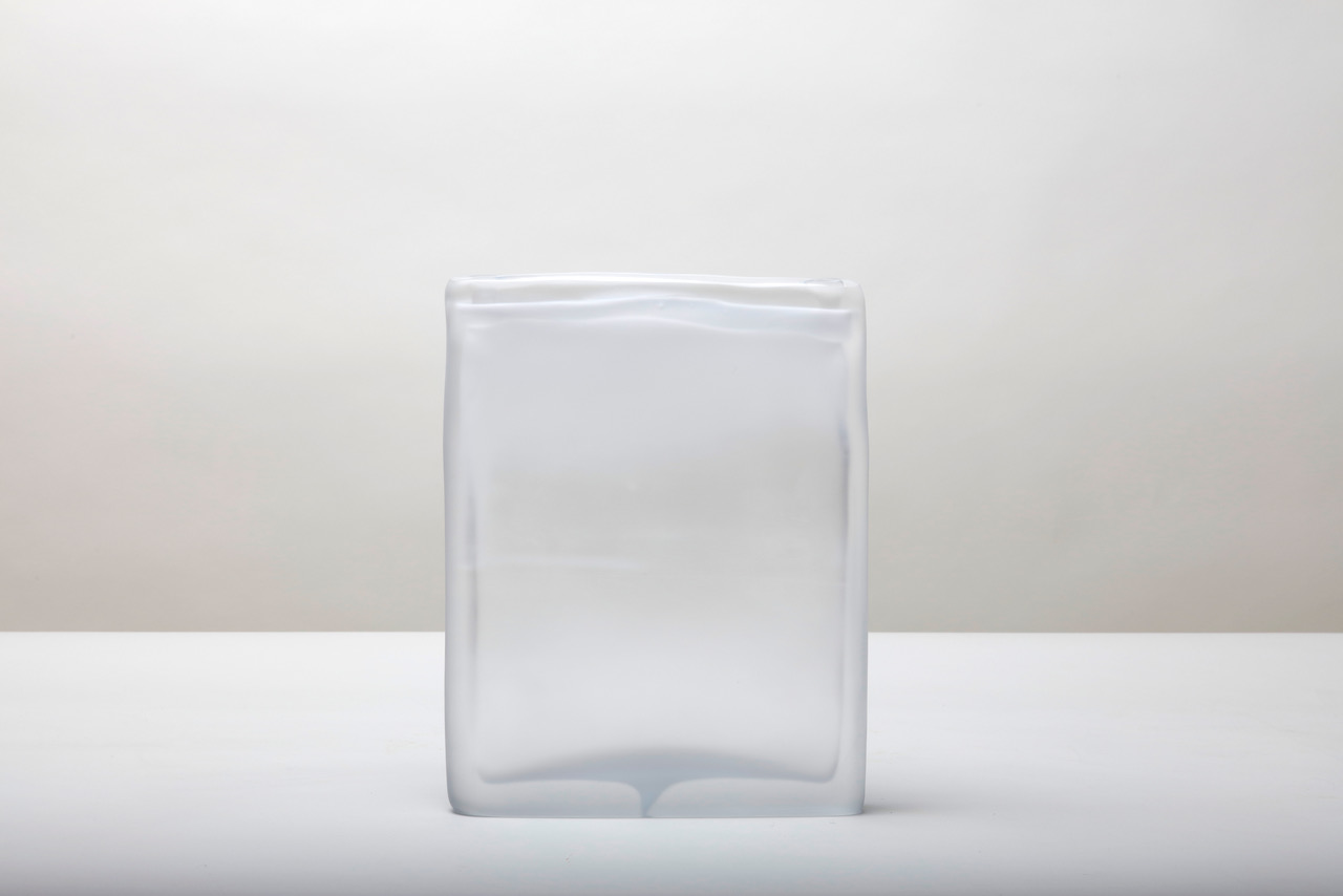  Laura de Santillana  Quartet 2 , 2018 hand blown compressed shaped glass 11 x 8 5/8 x 1 1/2 inches (28 x 22 x 4 cm) 