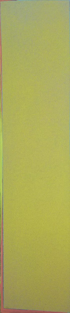 Jules Olitski Female Shiver , 1965 acrylic on canvas 73 x 16 1/2 inches (185 x 42 cm)
