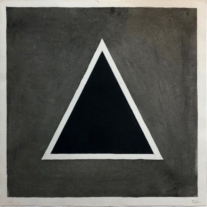  Sol LeWitt,  Triangle , 1980, gouache on paper, 21 1/2 x 21 1/2 inches (55 x 55 cm) 