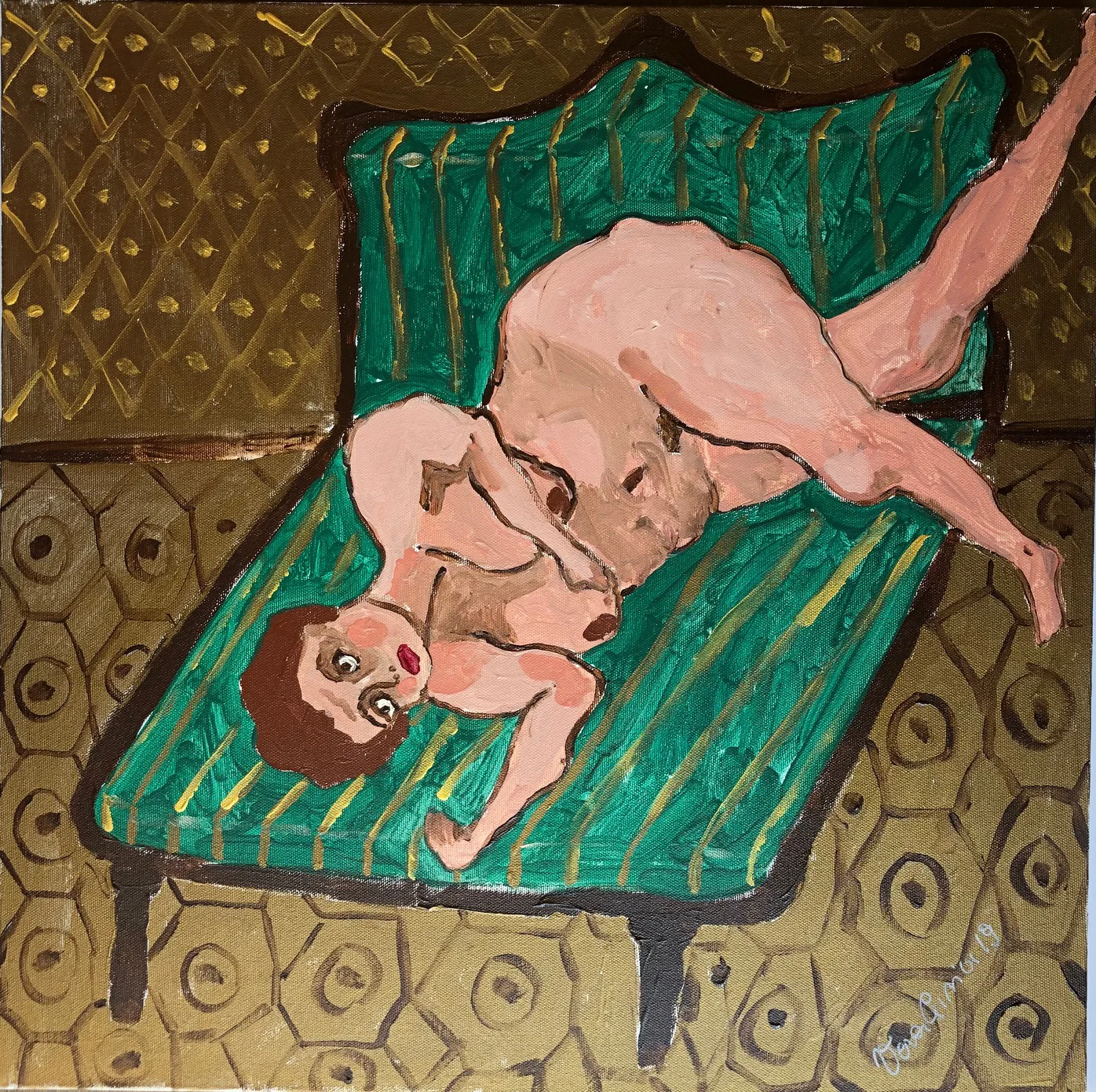 Untitled , 2019 acrylic on canvas 19 3/4 x 19 3/4 inches (50 x 50 cm) VG063