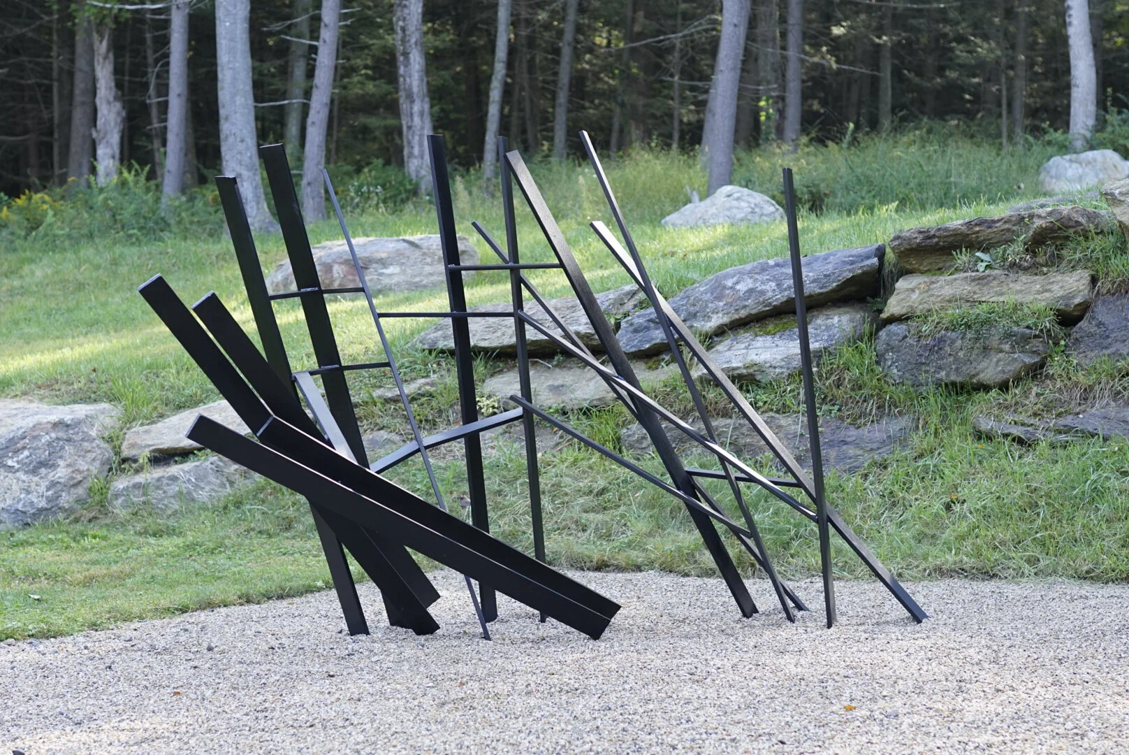   Hosea , 1977 powder coated steel 85 1/2 x 73 1/2 x 159 inches 