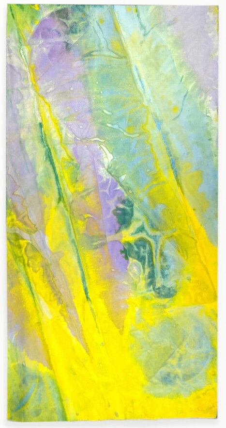  Sam Gilliam   Untitled , 2020 watercolor on washi paper 72 x 36 inches (183 x 91.5 cm) 