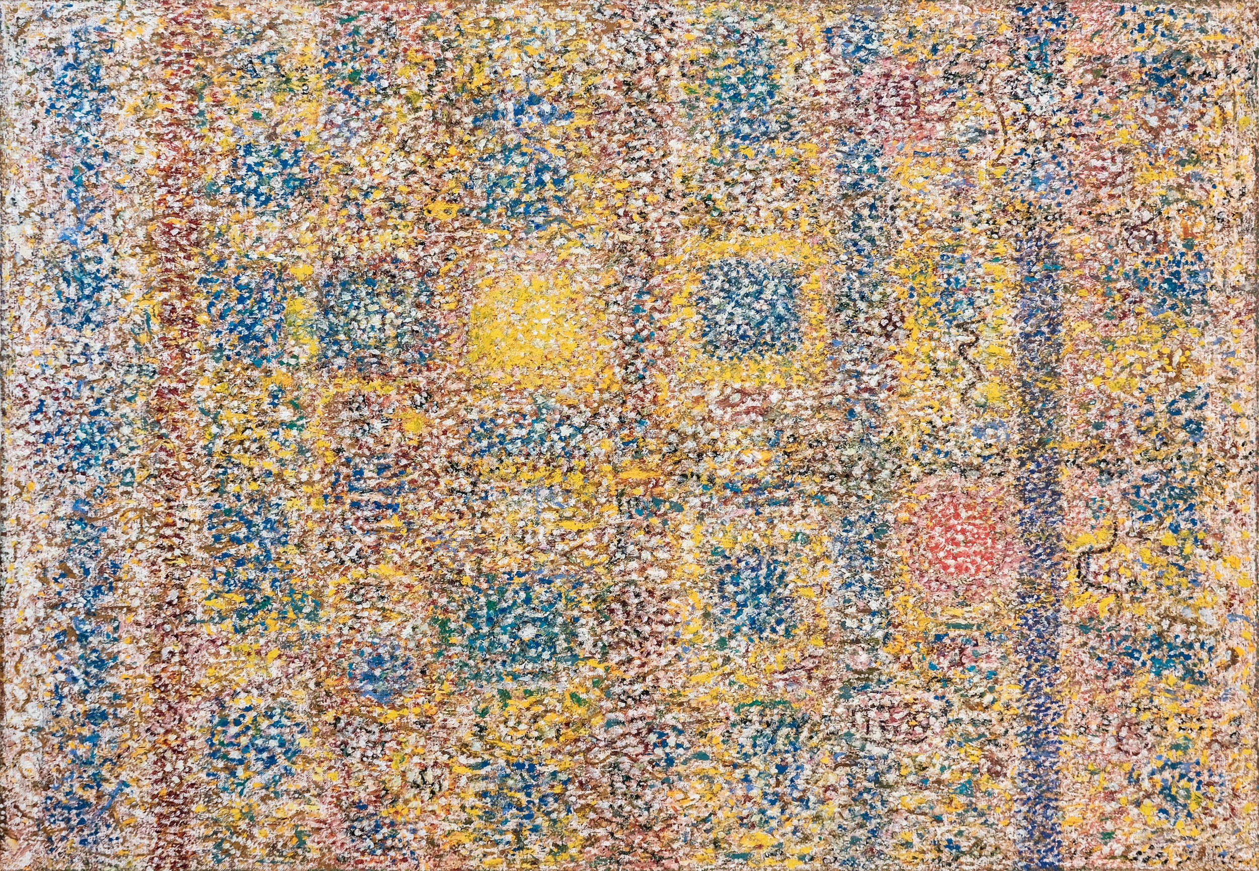  Richard Pousette-Dart  Untitled from Strata series , 1977 oil on canvas 50 x 72 inches (182.9 x 127 cm) 