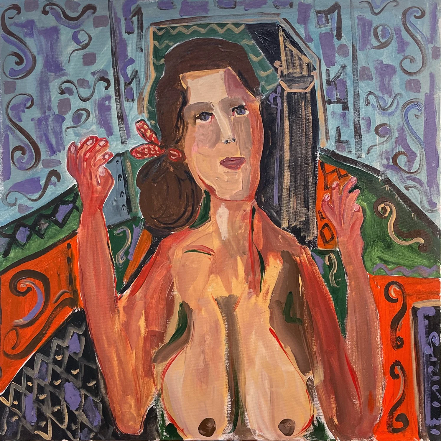   Untitled , 2021 acrylic on canvas 27 1/2 x 27 1/2 inches (70 x 70 cm)  VG243 