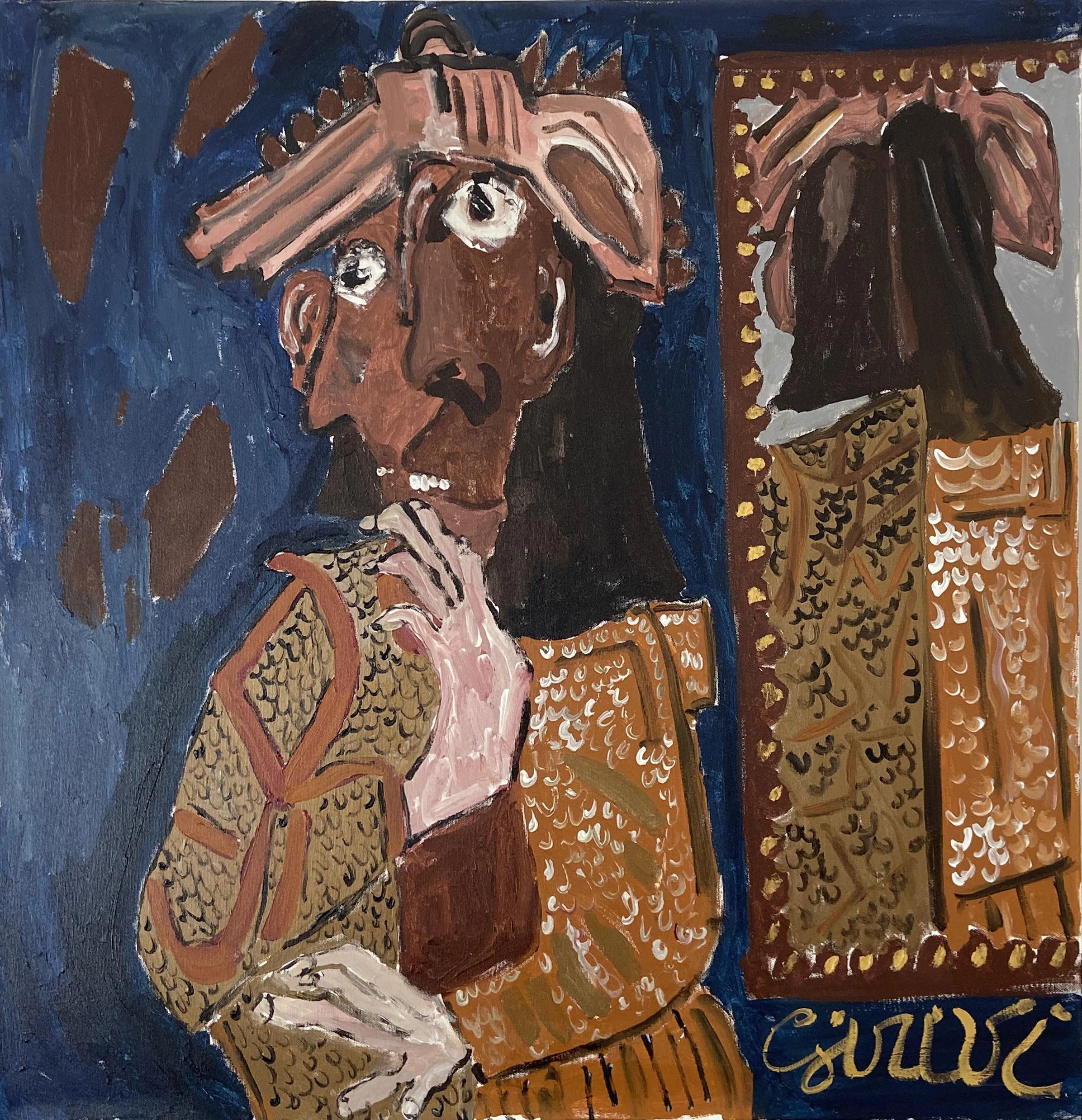   Untitled , 2020 acrylic on canvas 35 1/2 x 35 1/2 inches (90 x 90 cm)  VG168 