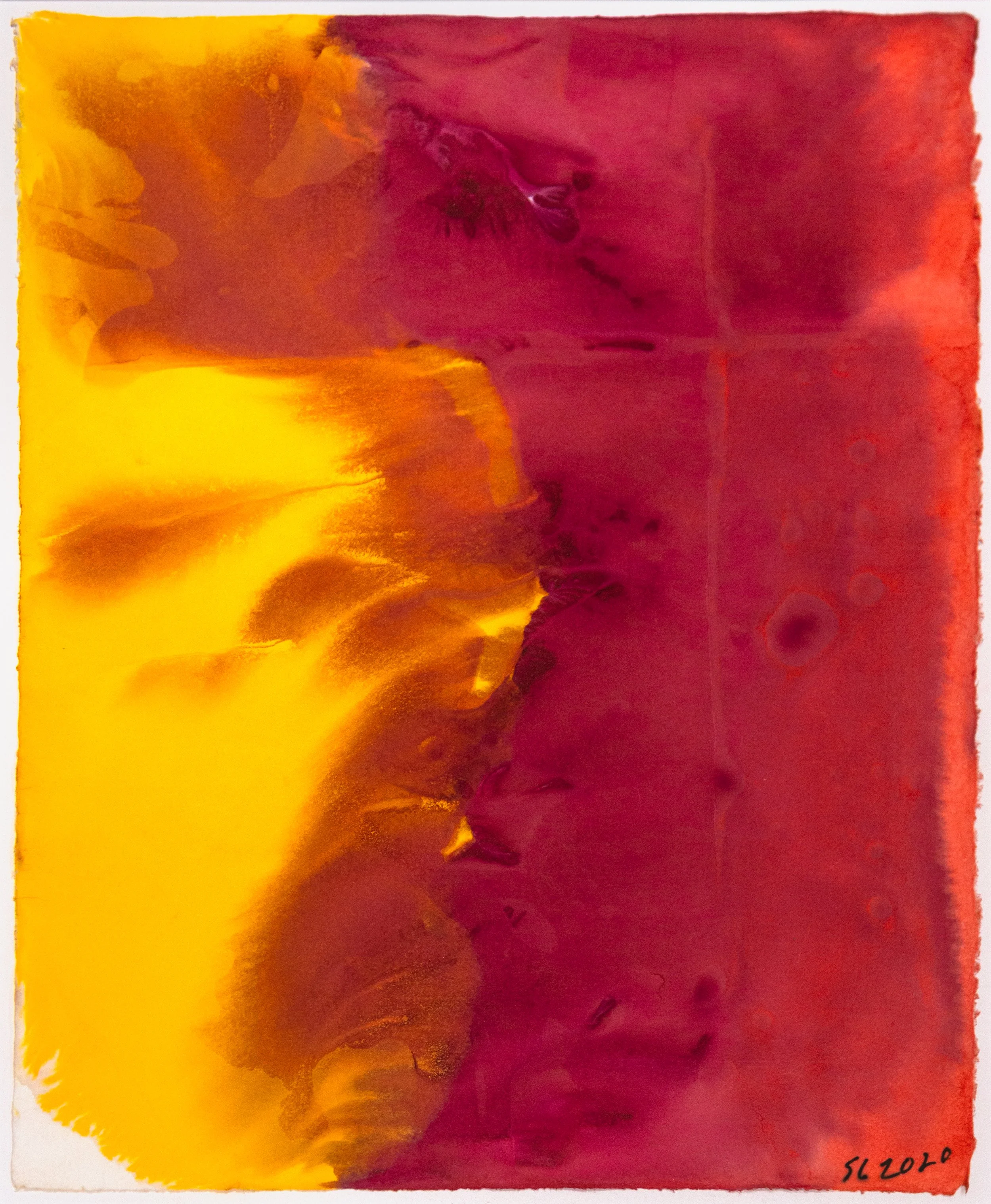   Untitled , 2020 watercolor on paper 23 x 17 3/4 inches (58.4 x 45.1 cm) 